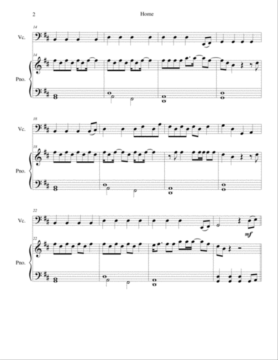 Home Home String Duet scores gallery preview page 2
