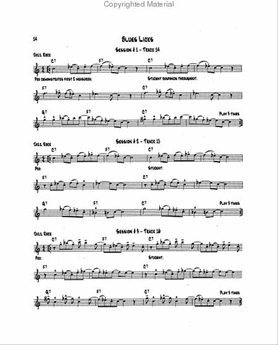 Know Before You Blow - Blues for Alto Saxophone with 2 CDs Alto Saxophone scores gallery preview page 4