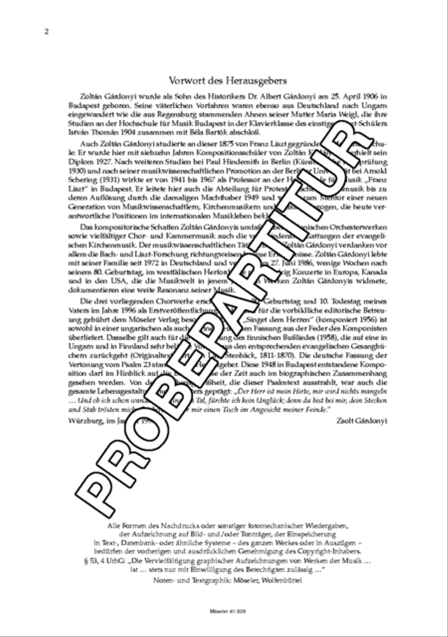 Drei Motetten 4-Part scores gallery preview page 3