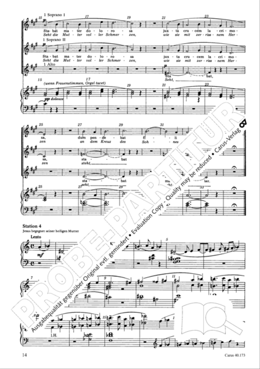 Via crucis 4-Part scores gallery preview page 15