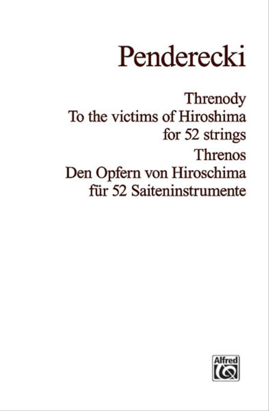 Threnody Full Orchestra scores gallery preview page 1
