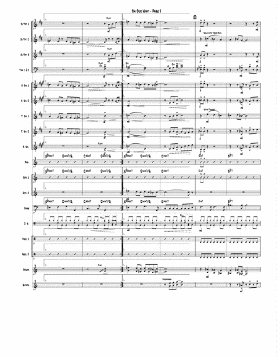 On Our Way Jazz Ensemble scores gallery preview page 3