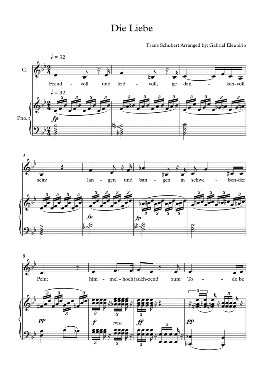 Die Liebe Die Liebe Voice scores gallery preview page 1