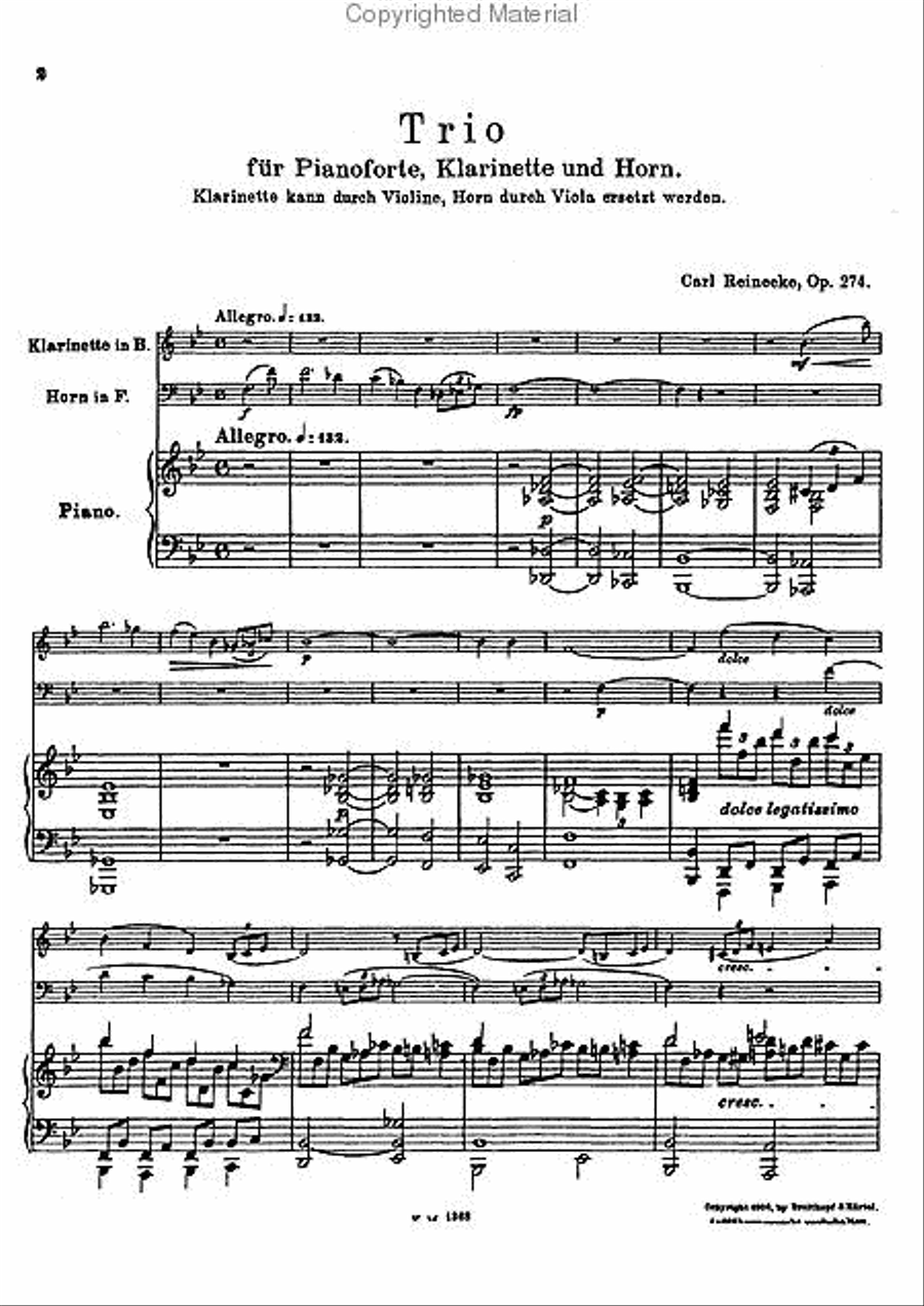 Trio, Op. 274 Clarinet scores gallery preview page 4