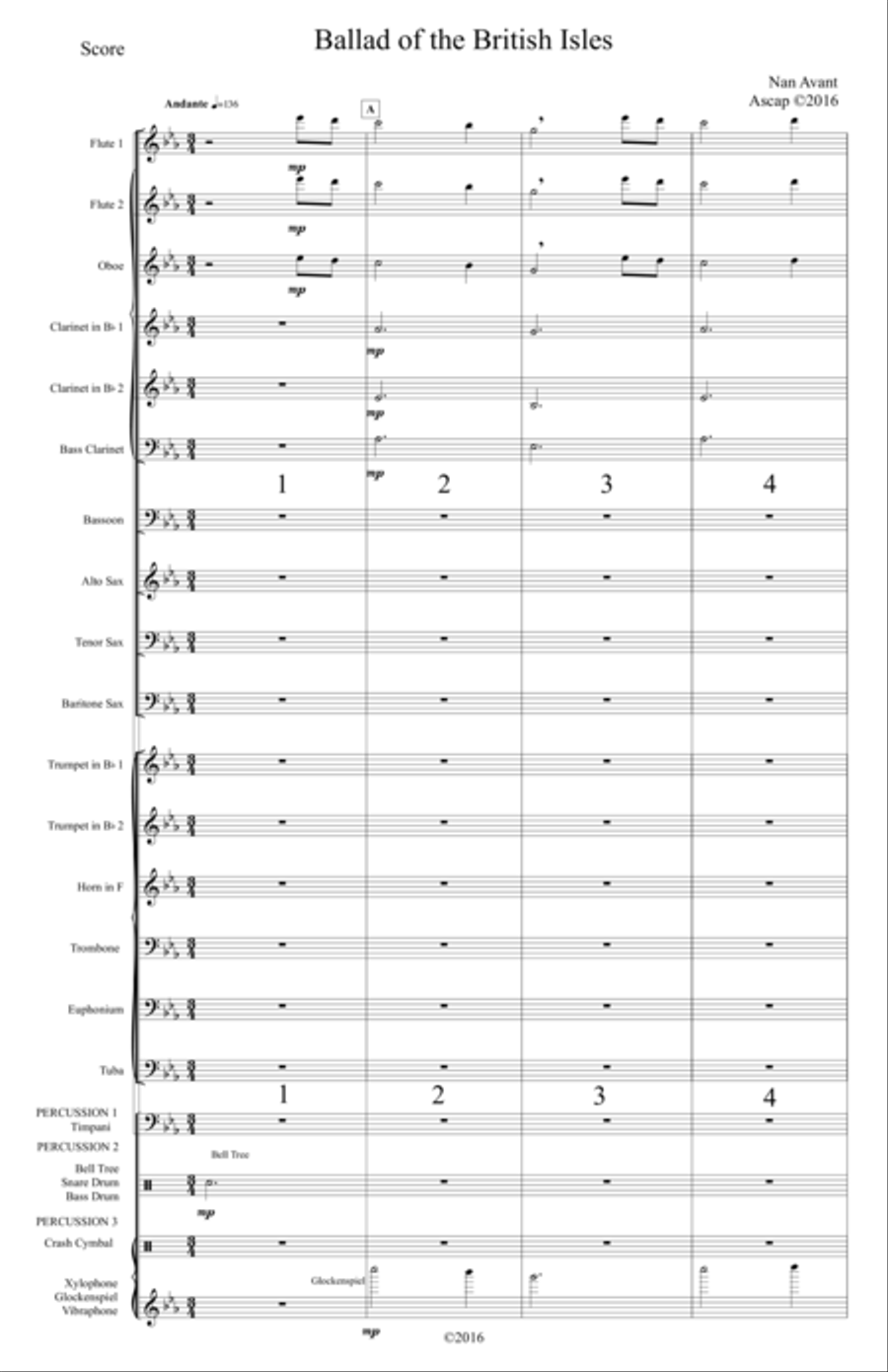 The Celtic Winds Suite for Concert Wind Band - Grade 2 Concert Band scores gallery preview page 3