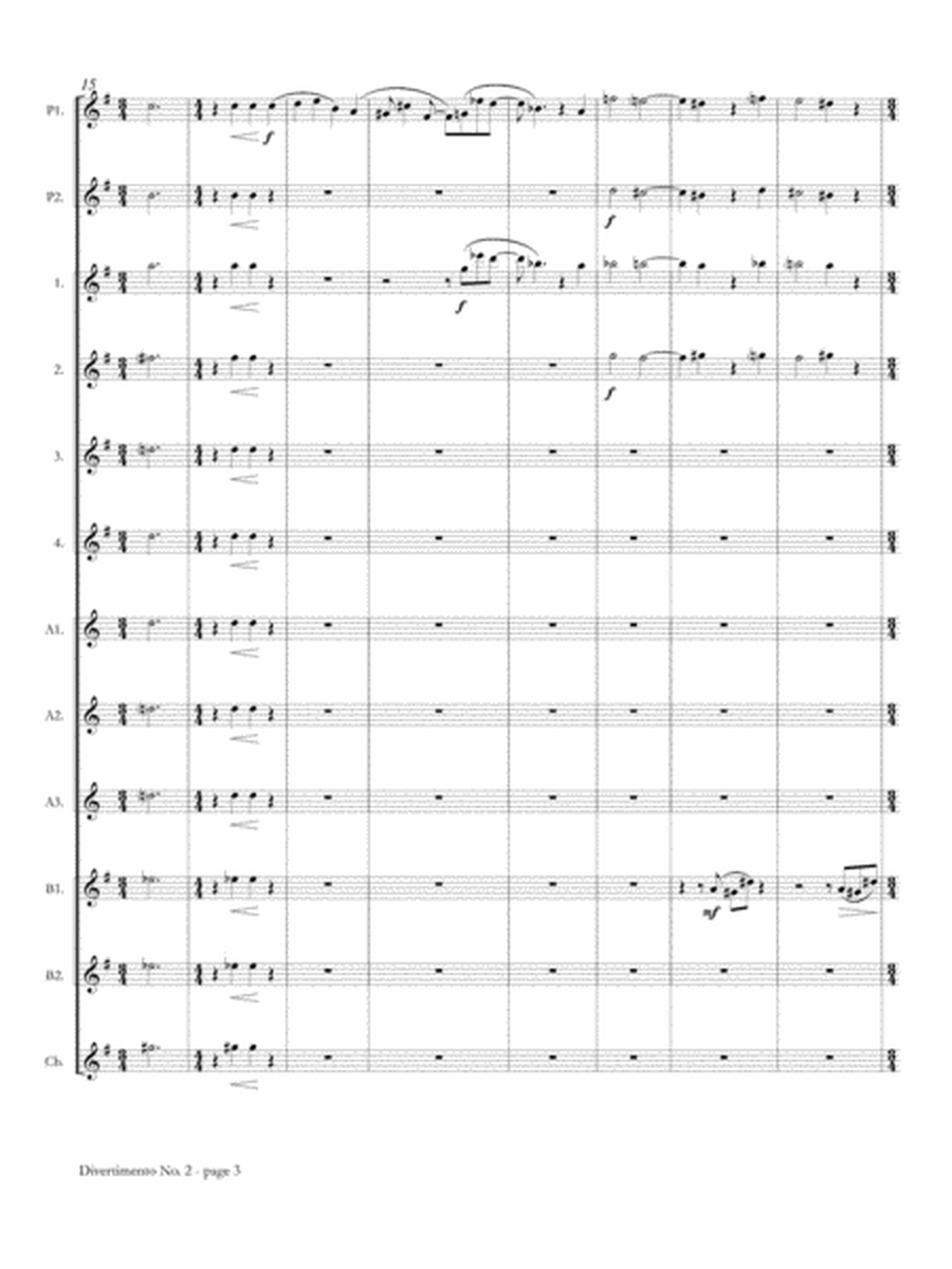 Divertimento No. 2 for Flute Choir