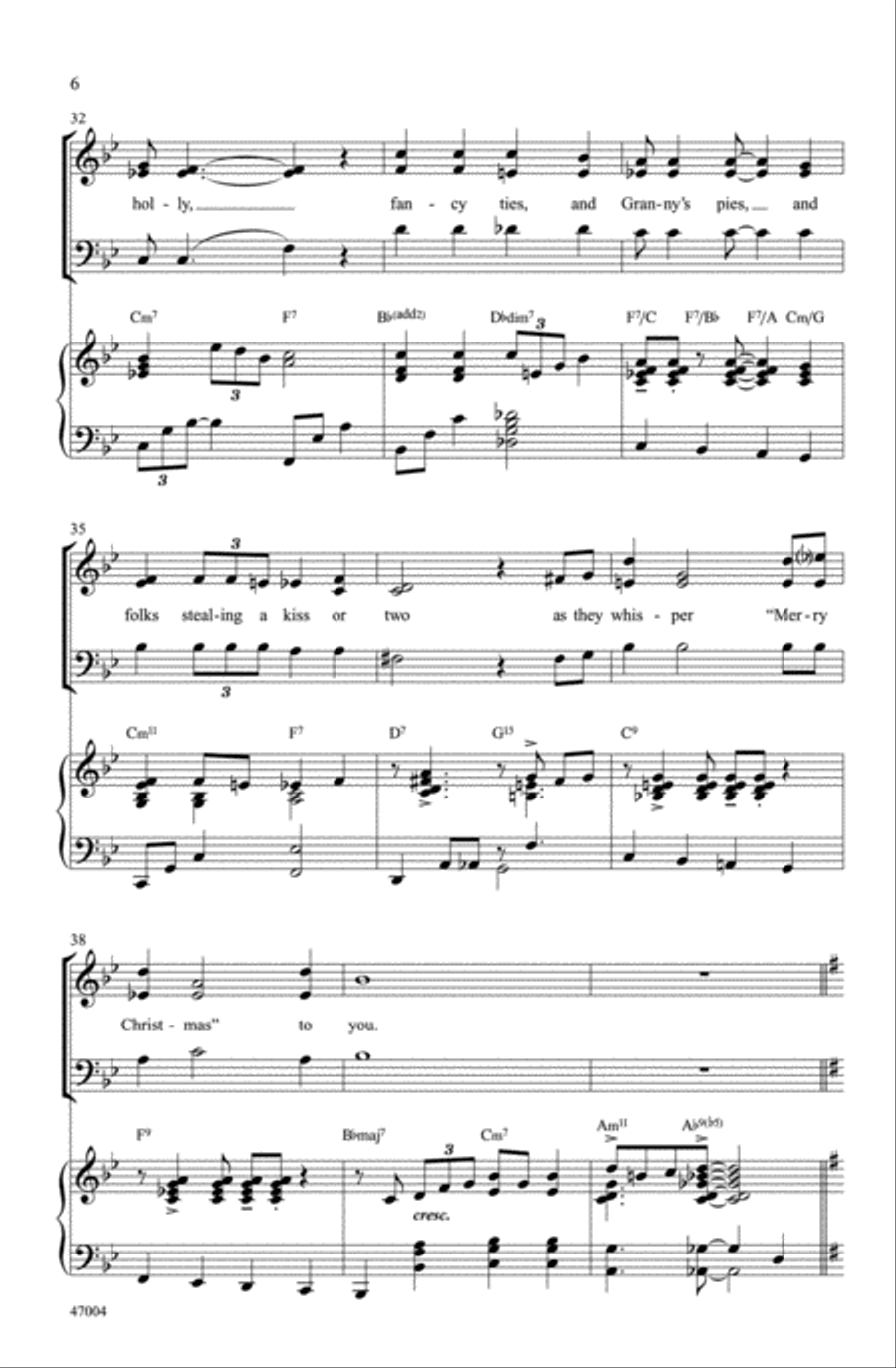 Mistletoe and Holly Choir scores gallery preview page 5