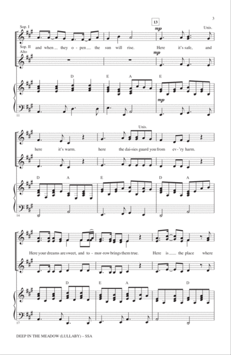 Deep In The Meadow SSA scores gallery preview page 2