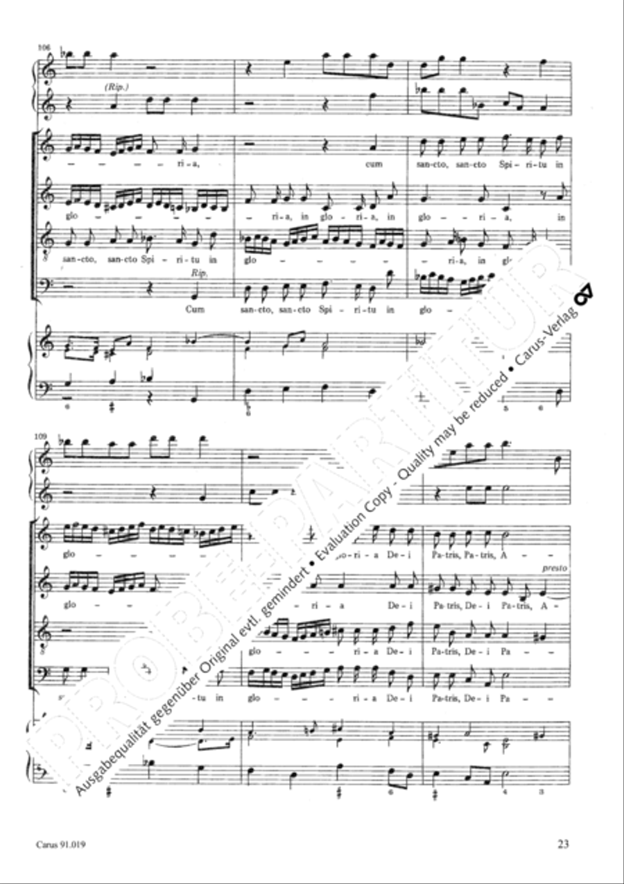 Non sine quare 4-Part scores gallery preview page 26