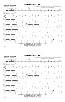 Brown Sugar: Auxiliary Percussion