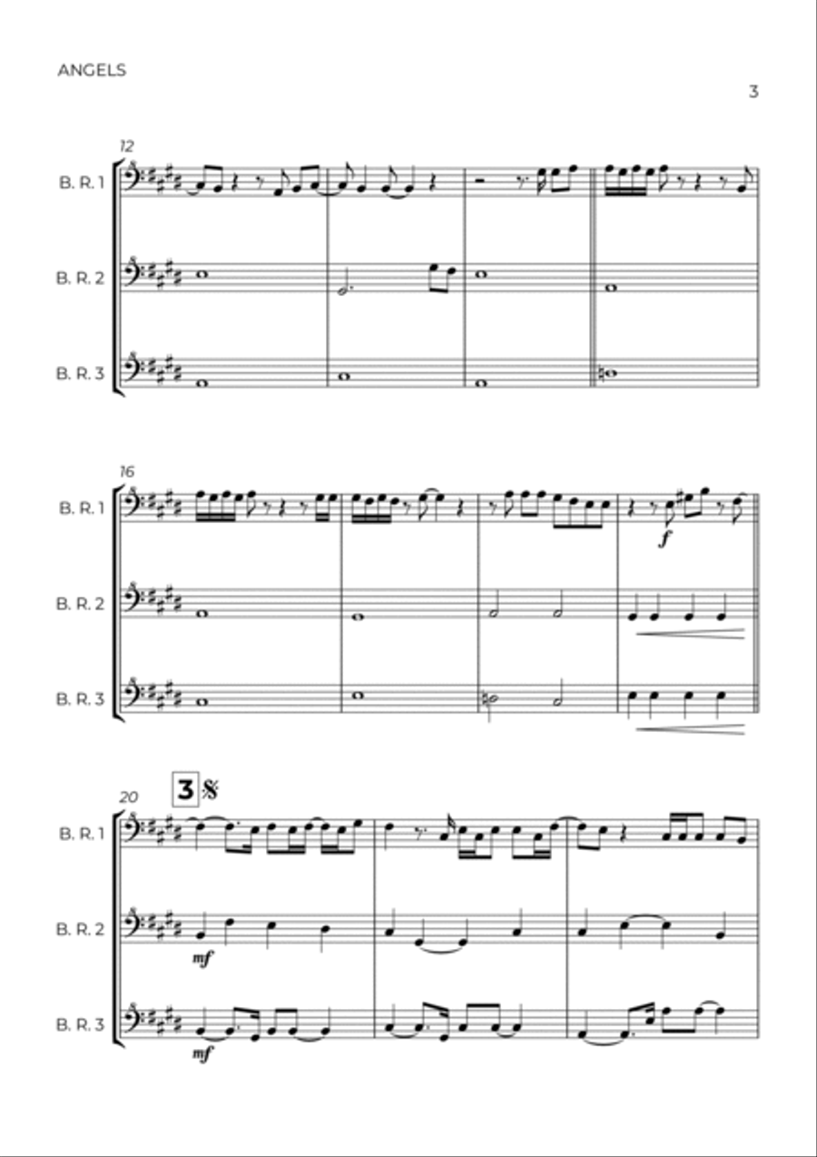 Angels Bass Recorder scores gallery preview page 3