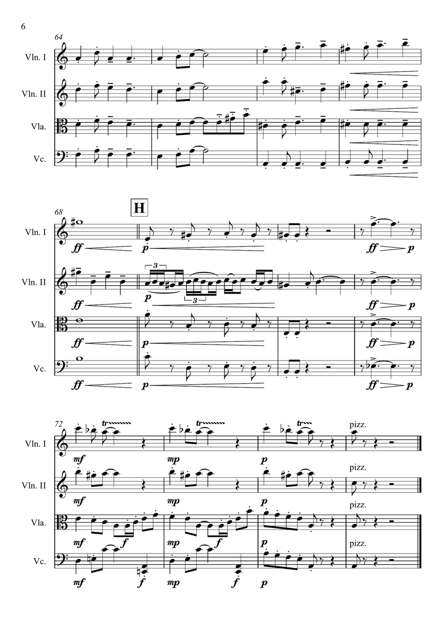 Commissario Montalbano String Quartet scores gallery preview page 6