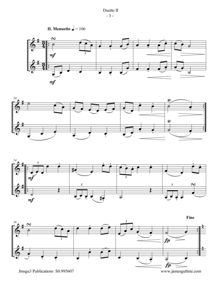 Stamitz: Duet Op. 27 No. 2 for Violin Duo image number null