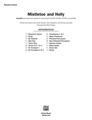 Book cover for Mistletoe and Holly: Score