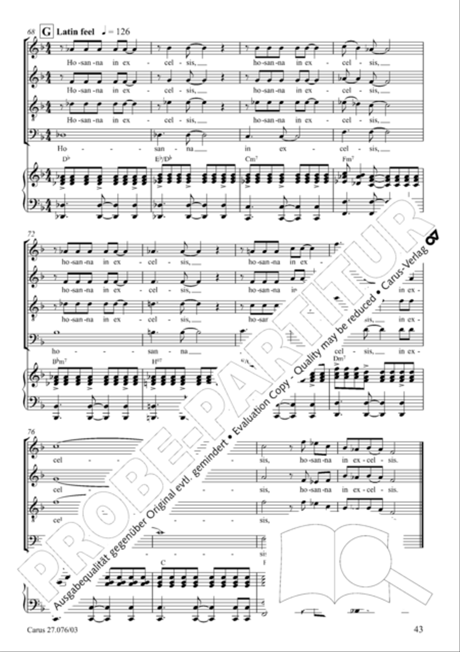 Missa in tempore incerto Missa in tempore incerto 4-Part scores gallery preview page 44