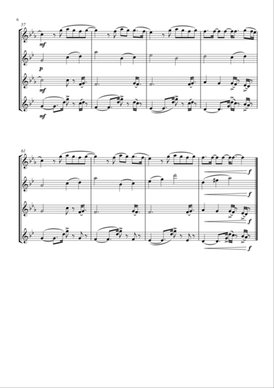Lost Cause Woodwind Quartet scores gallery preview page 6
