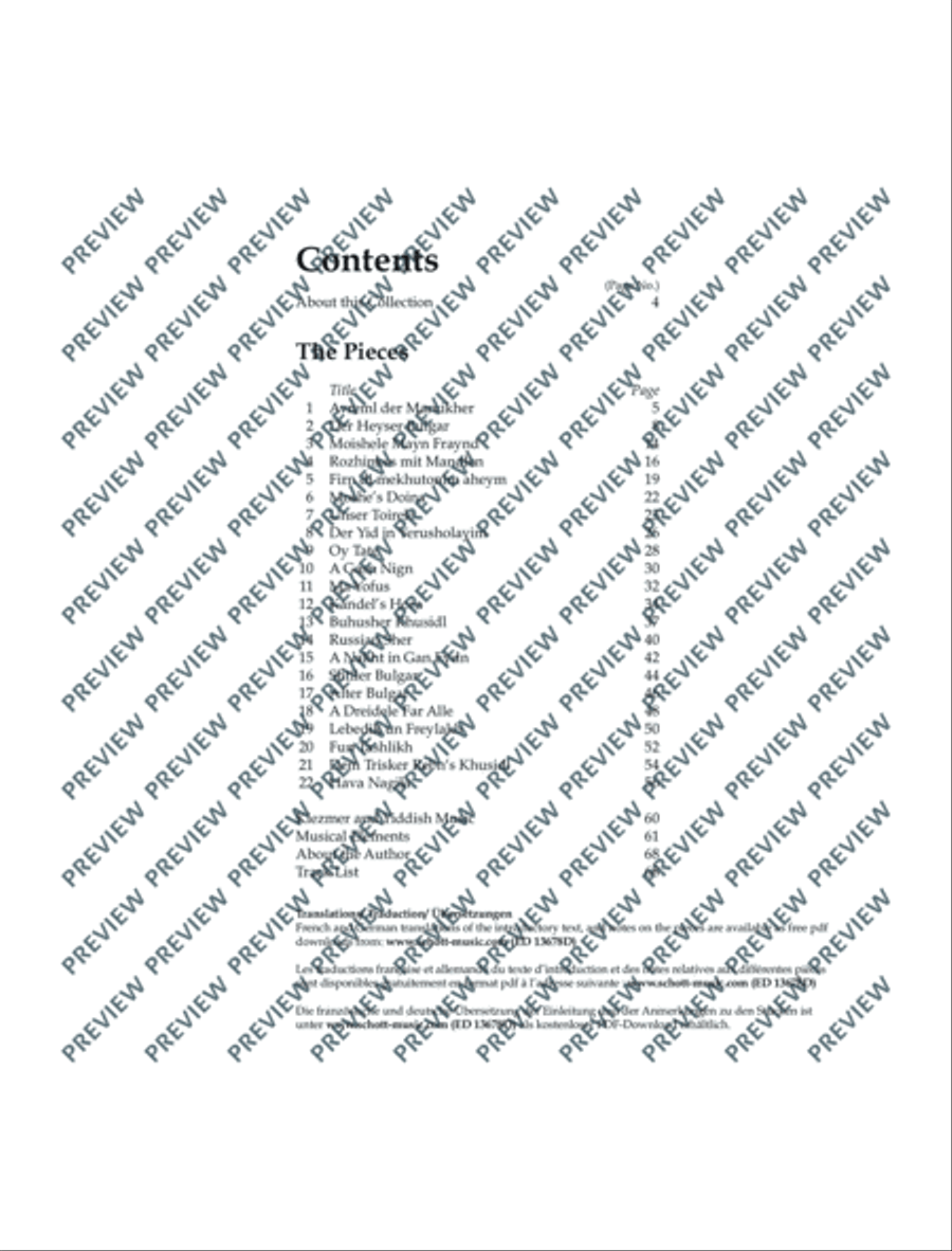 Klezmer Piano Collection Piano Solo scores gallery preview page 4