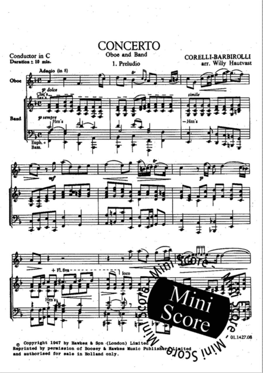 Concerto for Oboe and Band Concert Band scores gallery preview page 5