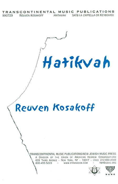 Hatikvah (The National Anthem Of Israel) (SATB)