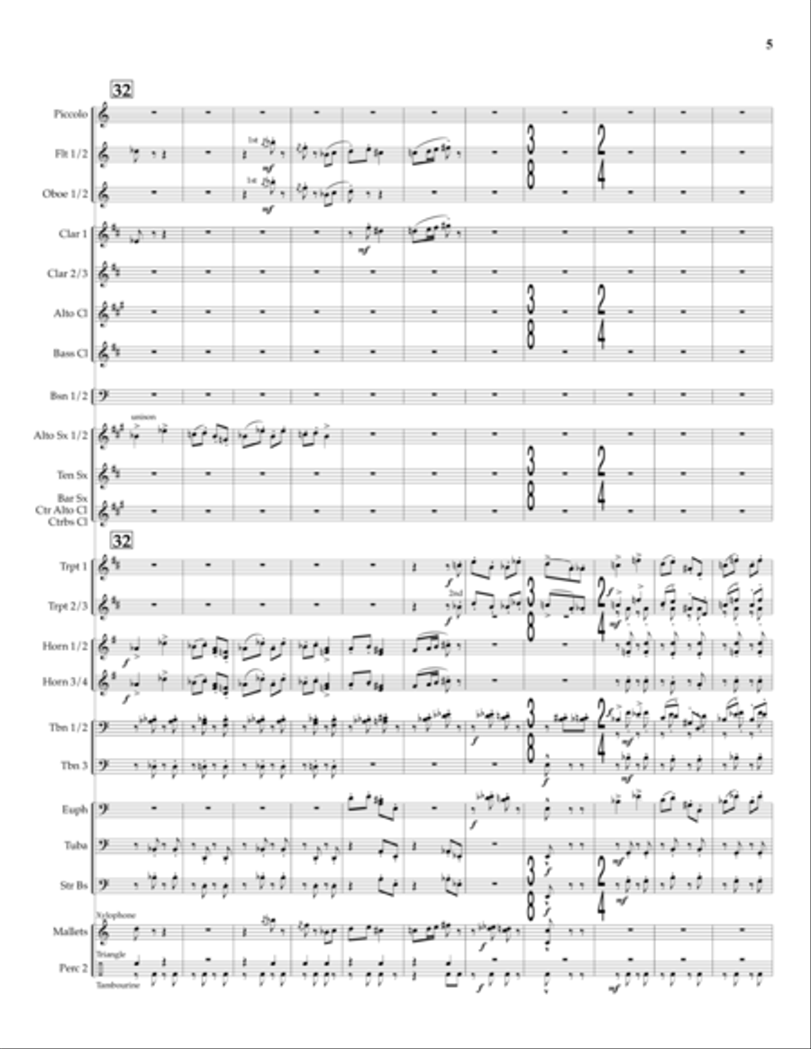 Bright-Colored Dances Bright-Colored Dances Concert Band scores gallery preview page 6