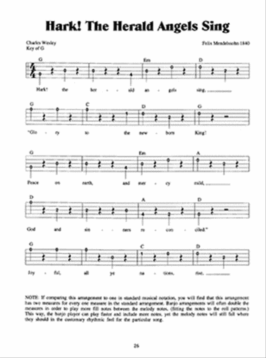 Christmas Songs for 5-String Banjo 5-String Banjo scores gallery preview page 2