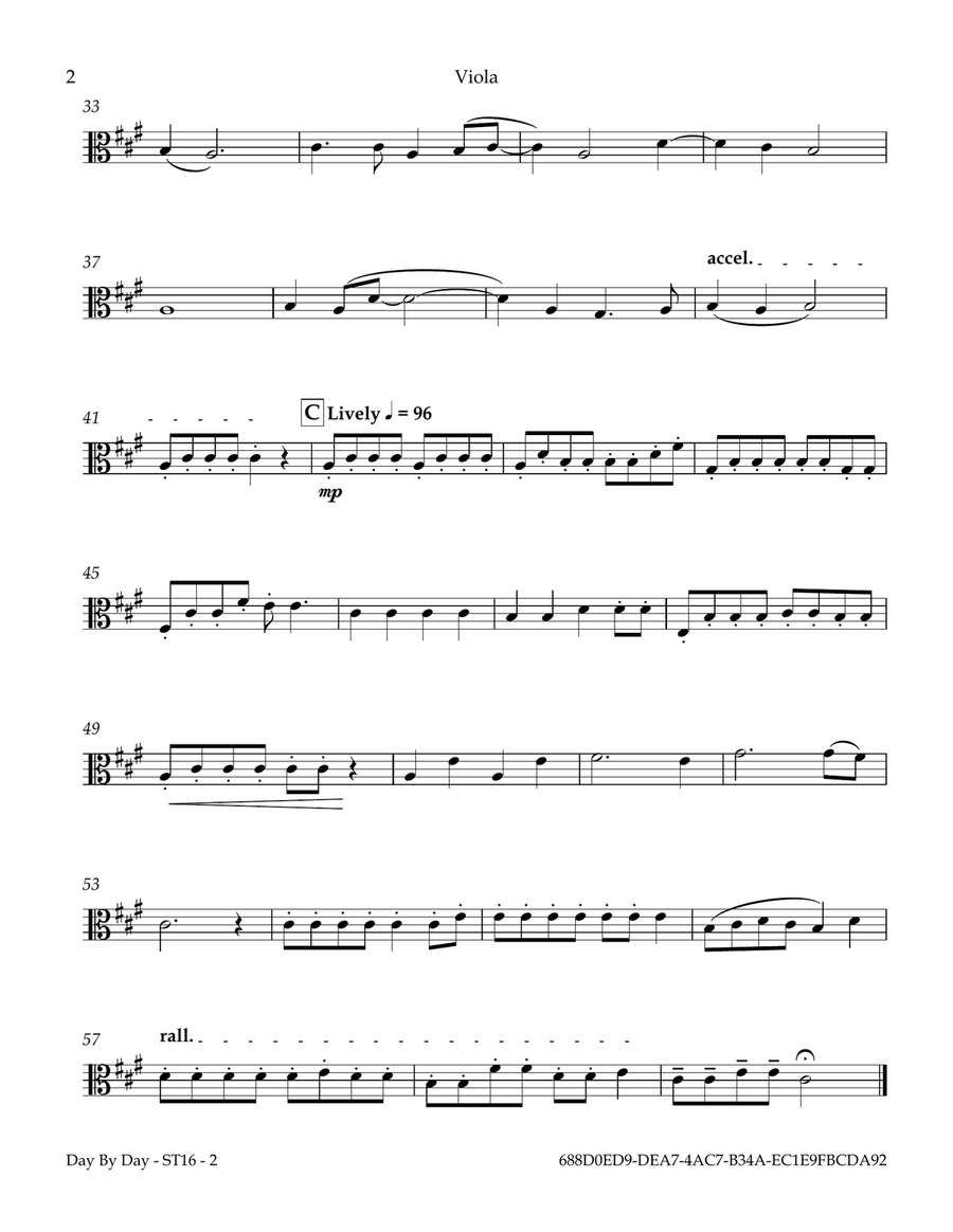 Day By Day String Quartet scores gallery preview page 5