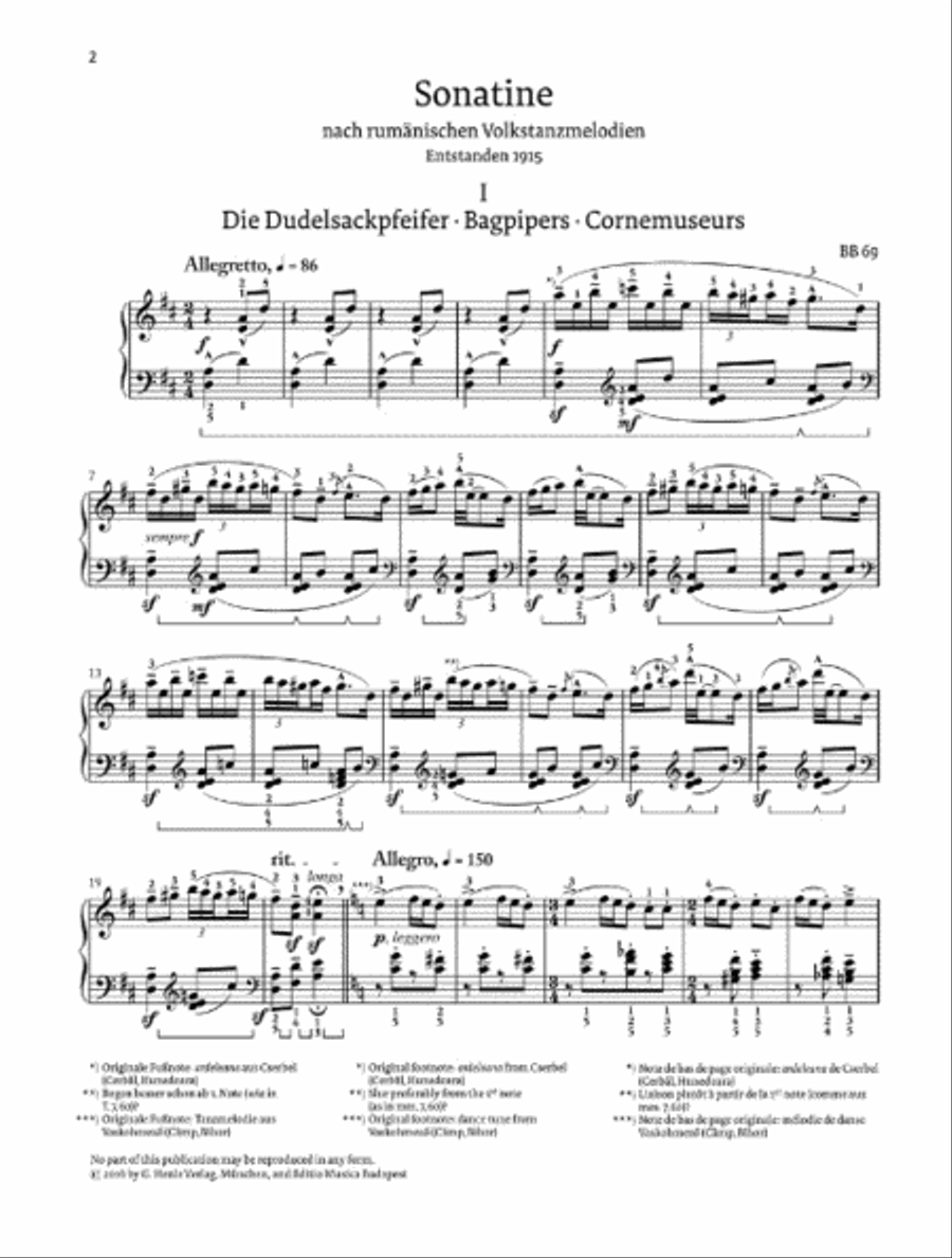 Sonatine Piano Solo scores gallery preview page 2