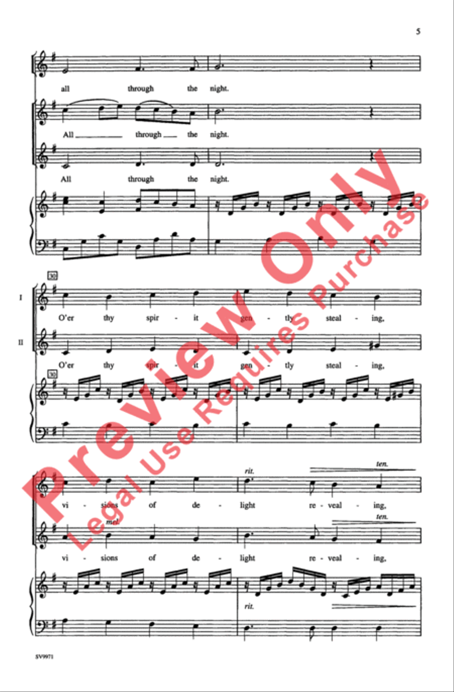 All Through the Night All Through the Night 2-Part scores gallery preview page 5