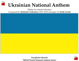 Ukrainian National Anthem for Saxophone Quartet MFAO World National Anthem Series