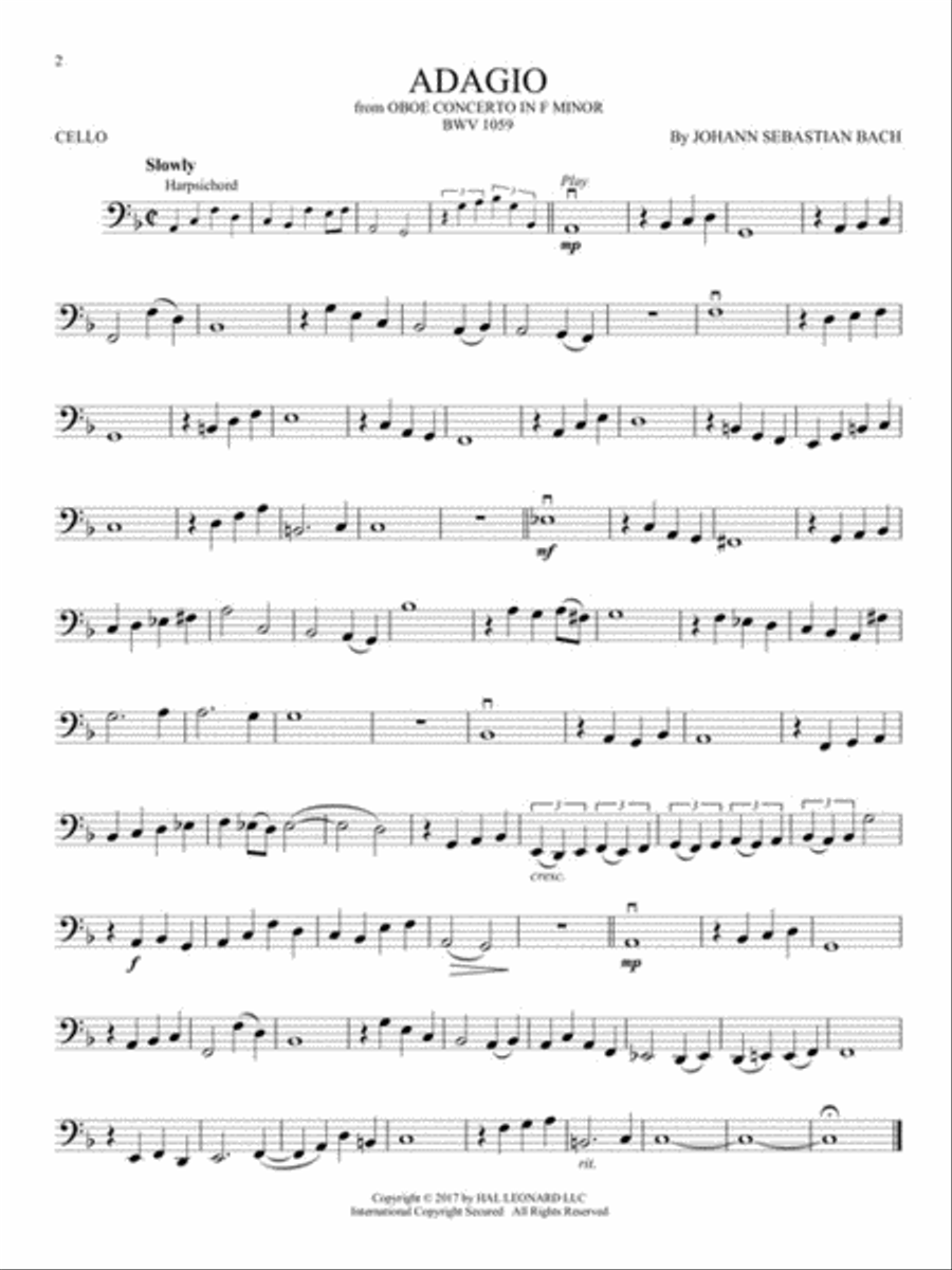 The Very Best of Bach The Very Best of Bach Cello scores gallery preview page 3