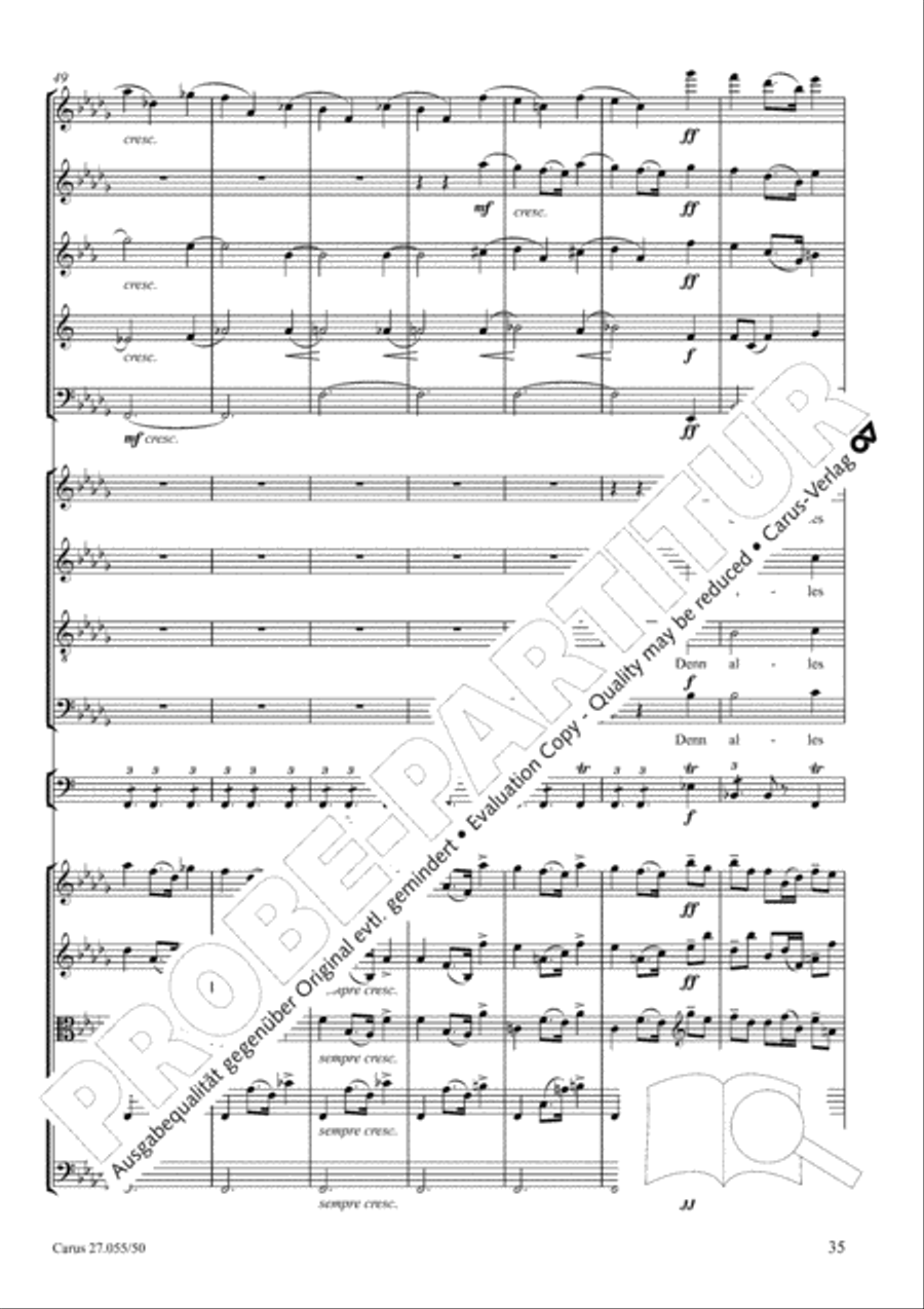 Ein Deutsches Requiem (German Requiem) 4-Part scores gallery preview page 42
