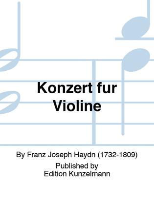 Book cover for Concerto for violin