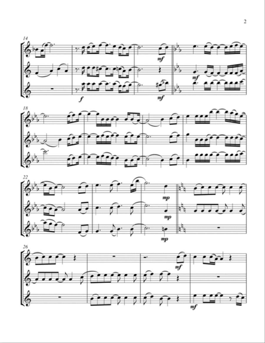 Ships Ships Clarinet Trio scores gallery preview page 3
