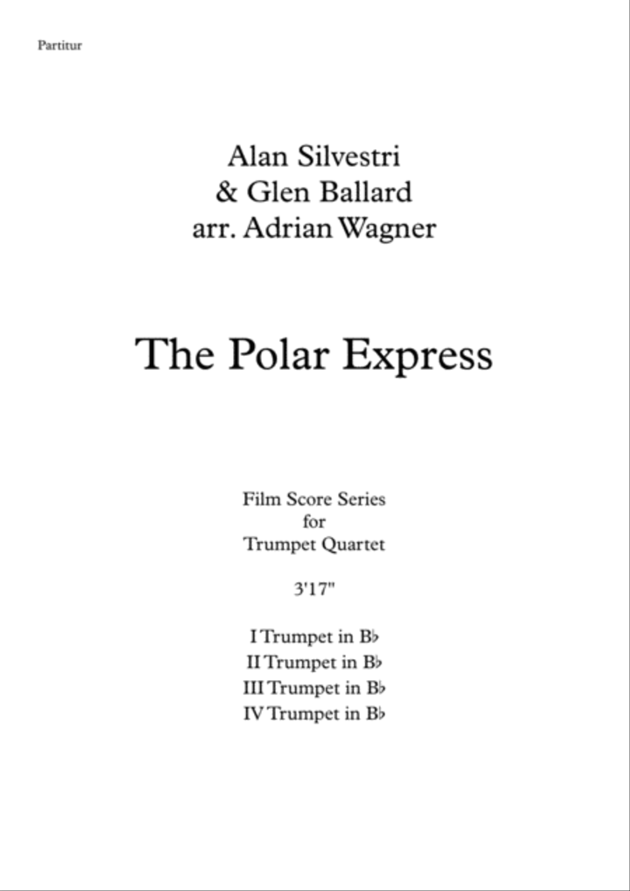 The Polar Express from Warner Bros. Pictures' THE POLAR EXPRESS Brass Quartet scores gallery preview page 2