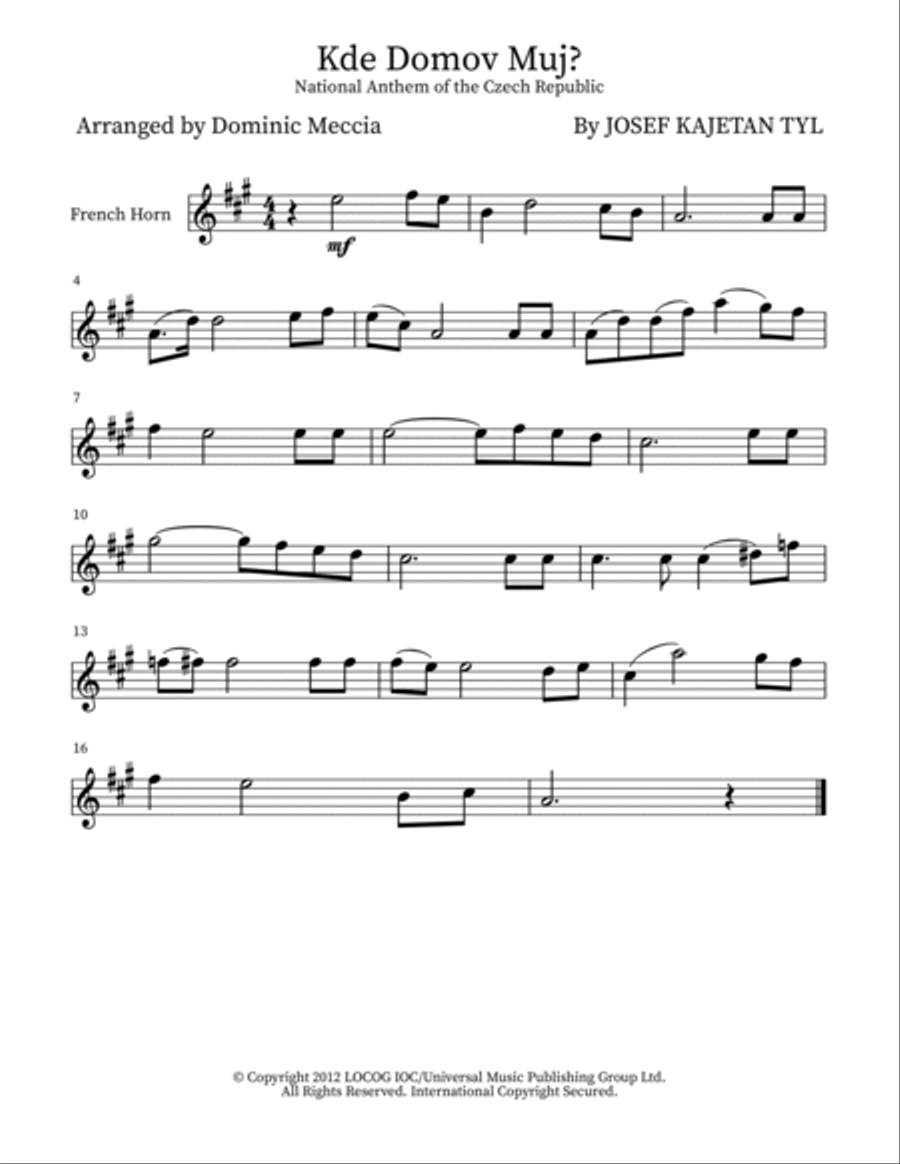 Kde Domov Muj? Small Ensemble scores gallery preview page 3