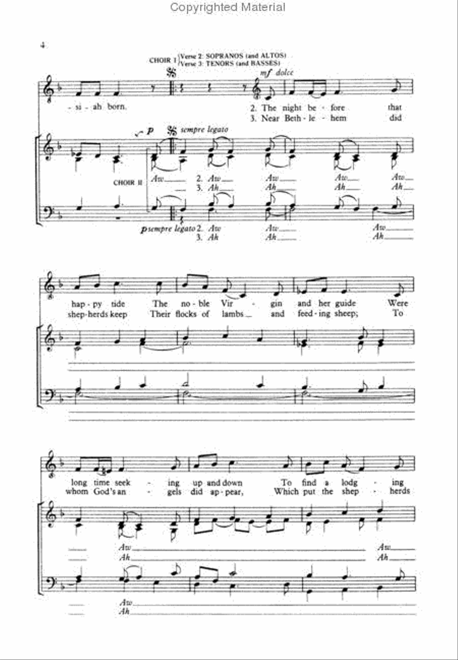 Wexford Carol Wexford Carol 4-Part scores gallery preview page 3