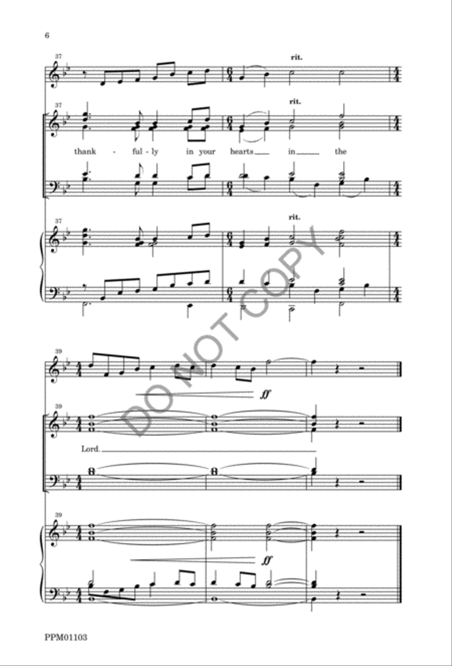 If You Would be Risen with Christ 4-Part scores gallery preview page 9