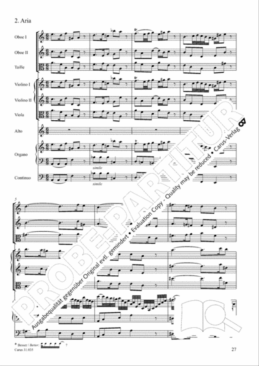 Soul and spirit are astounded (Geist und Seele wird verwirret) English Horn scores gallery preview page 28