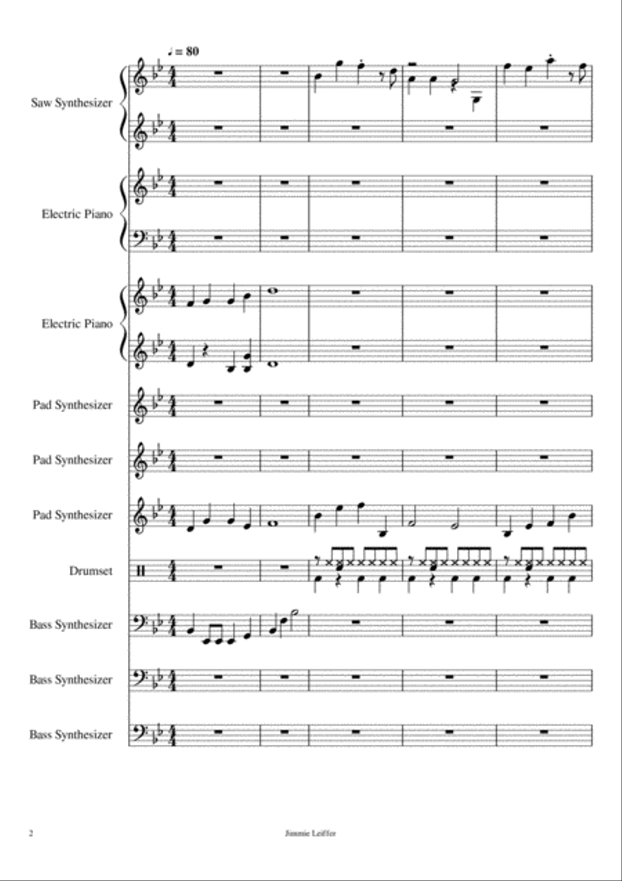 Joyous Synthesizer Small Ensemble scores gallery preview page 2