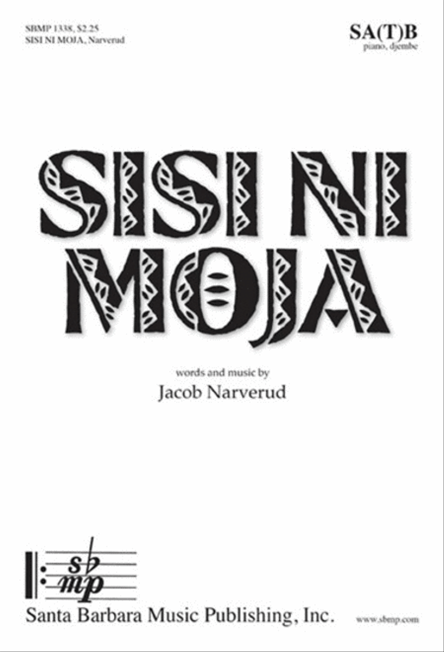 Sisi ni moja - SATB Octavo 4-Part scores gallery preview page 1