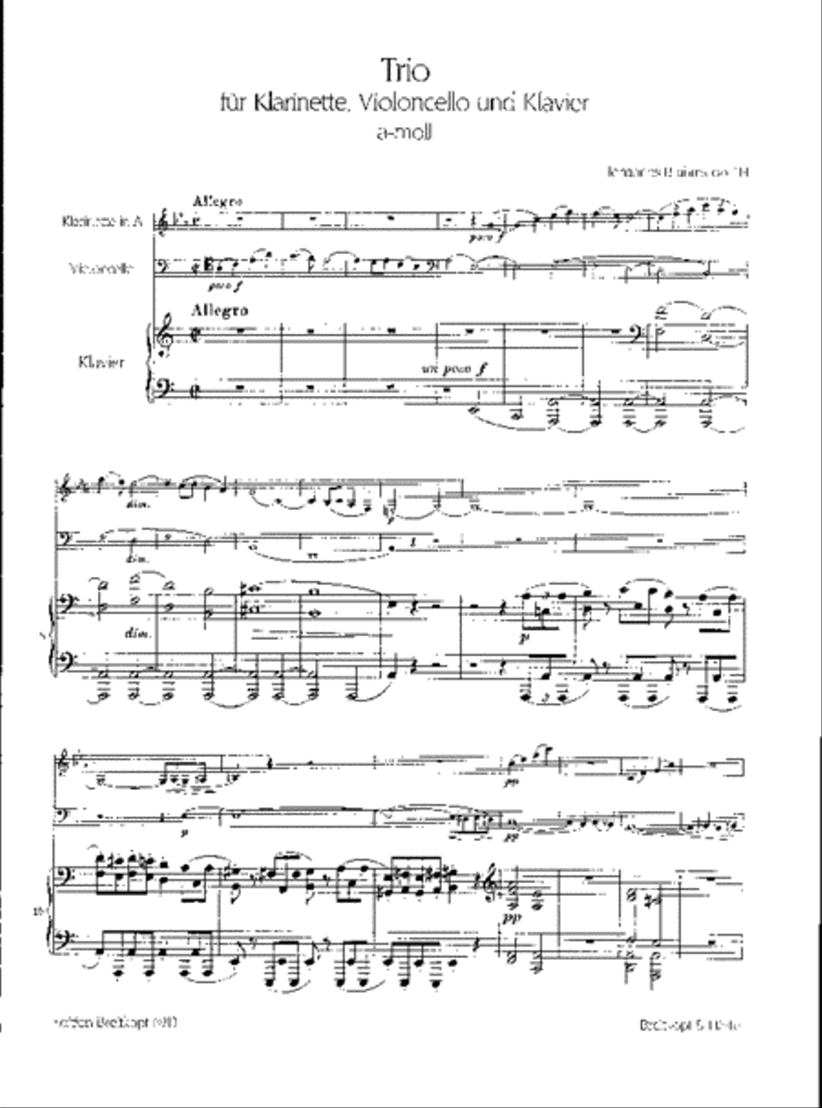 Trio in A minor Op. 114 Piano scores gallery preview page 2