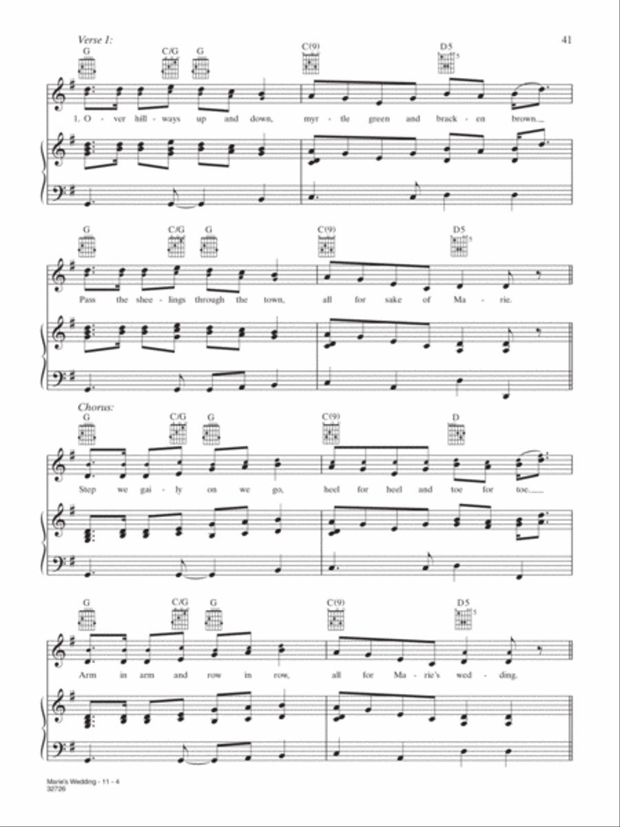 Marie's Wedding Piano, Vocal, Guitar scores gallery preview page 4