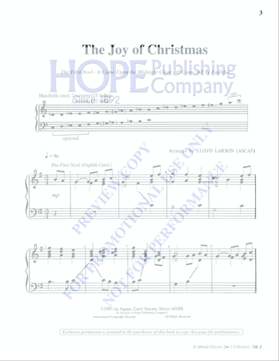Essential Classics for 2-3 Octaves, Vol. 1 (Reproducible) 3-Octaves scores gallery preview page 5