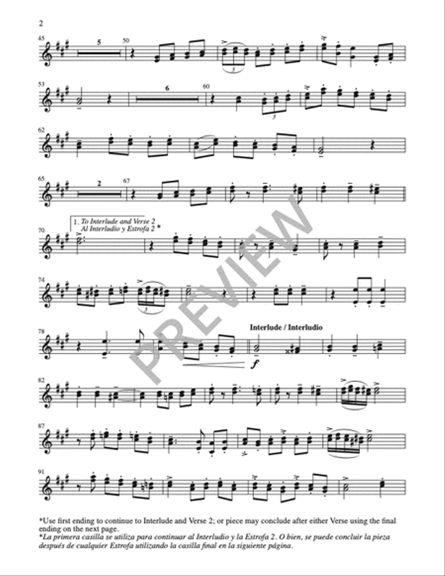 Las Mañanitas / The Morning Song - Instrument edition Trumpet scores gallery preview page 3