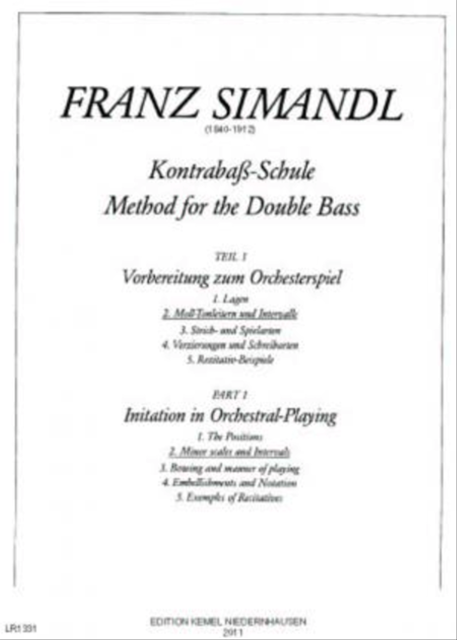 Kontrabass-Schule Double Bass scores gallery preview page 1