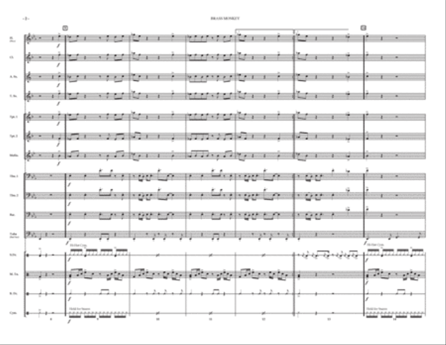 Brass Monkey Marching Band scores gallery preview page 2