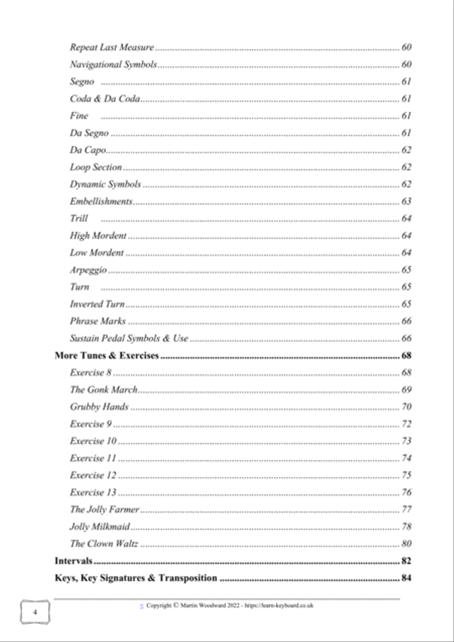 Learn to Play Piano / Keyboard For Absolute Beginners A Self Tuition Book - SPECIAL EDITION Piano Method scores gallery preview page 6