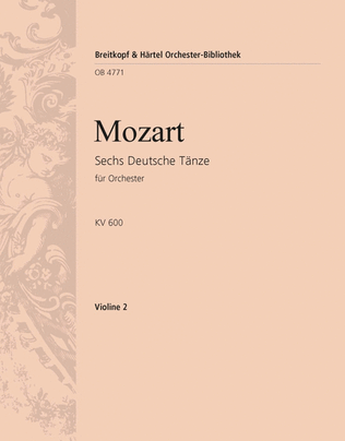 Book cover for 6 German Dances K. 600