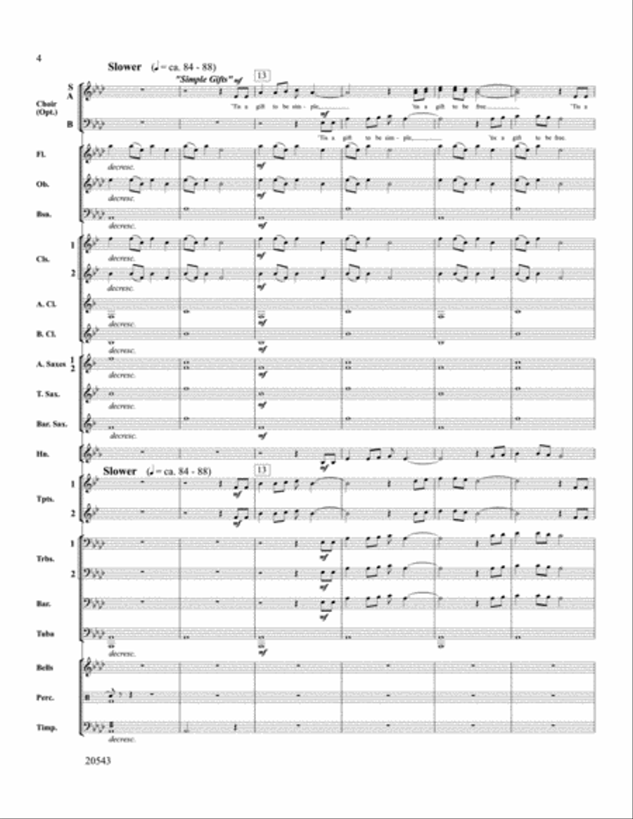 United We Stand (An American Medley) Concert Band scores gallery preview page 4