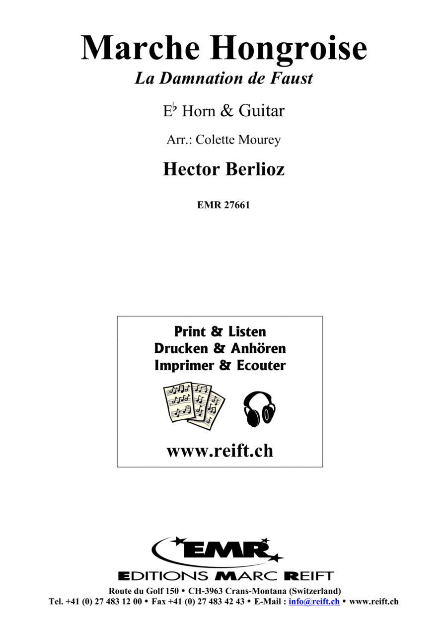 Marche Hongroise Horn scores gallery preview page 1